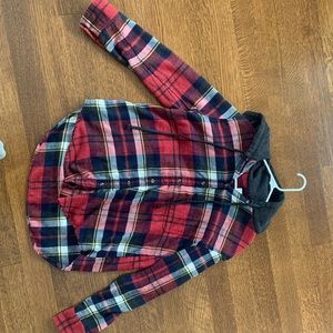American Eagle Hoodie Flannel